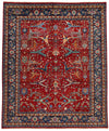 8x10 Red and Navy Anatolian Traditional Rug