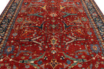 8x10 Red and Navy Anatolian Traditional Rug