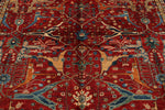 9x12 Red and Navy Anatolian Traditional Rug