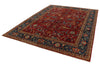 9x12 Red and Navy Anatolian Traditional Rug