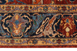 8x10 Dark Rust and Navy Anatolian Traditional Rug