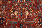 8x10 Dark Rust and Navy Anatolian Traditional Rug