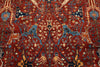 8x10 Dark Rust and Navy Anatolian Traditional Rug