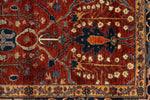 8x10 Dark Rust and Navy Anatolian Traditional Rug