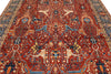 8x10 Dark Rust and Navy Anatolian Traditional Rug