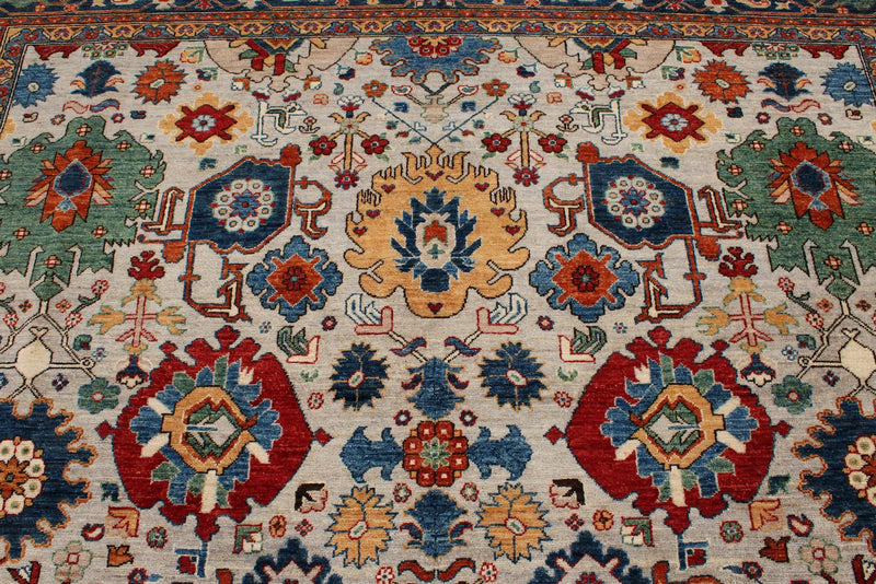 9x12 Gray and Navy Anatolian Persian Rug