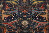 8x10 Navy and Red Anatolian Traditional Rug