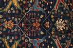 8x10 Navy and Red Anatolian Traditional Rug