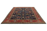 8x10 Navy and Red Anatolian Traditional Rug