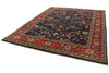 8x10 Navy and Red Anatolian Traditional Rug
