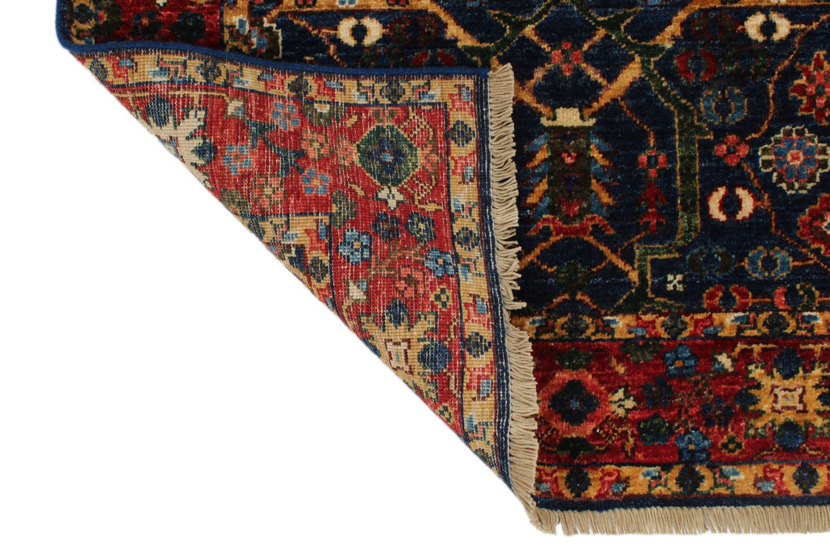 3x12 Navy and Red Turkish Anatolian Persian Runner