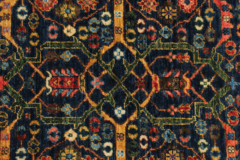3x12 Navy and Red Turkish Anatolian Persian Runner