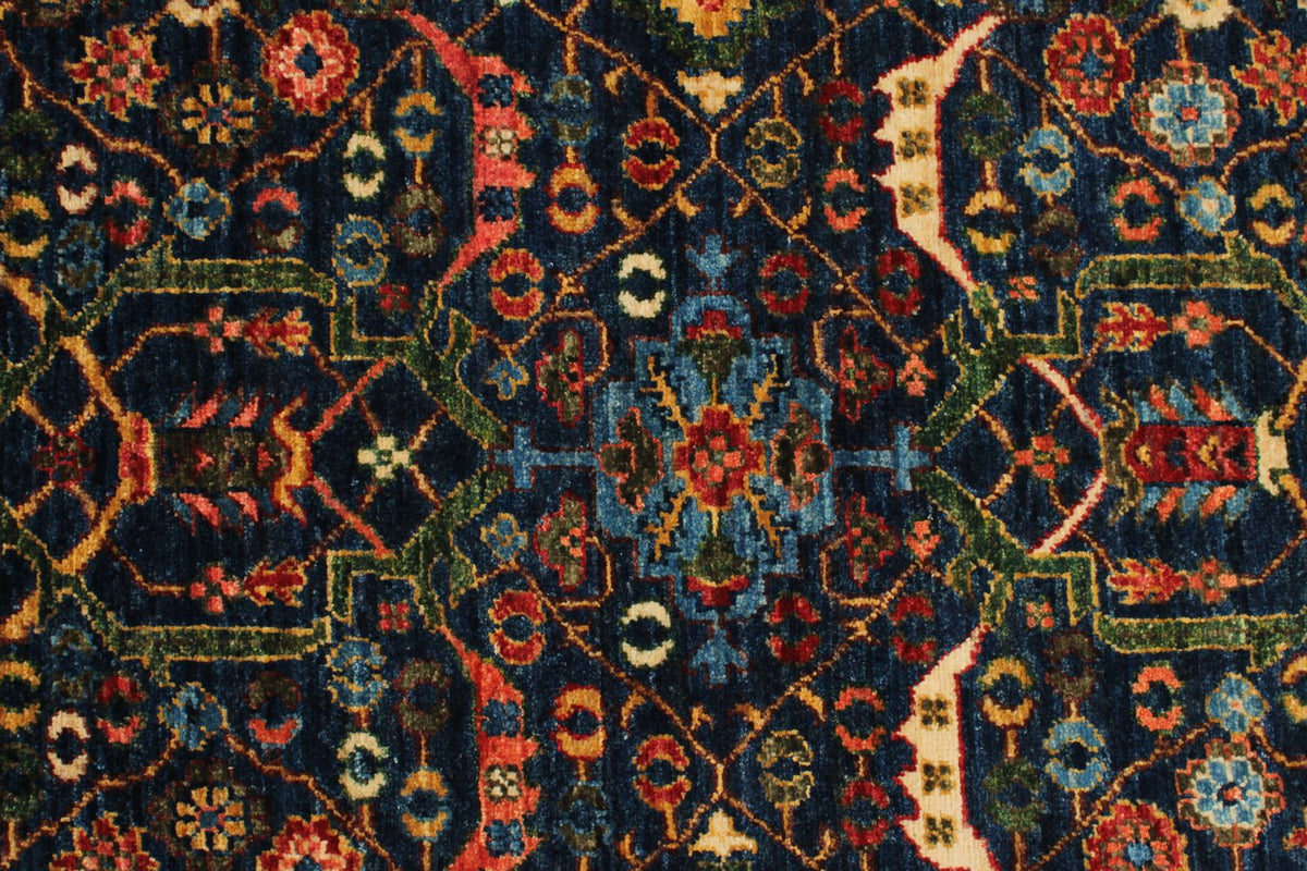 3x12 Navy and Red Turkish Anatolian Persian Runner