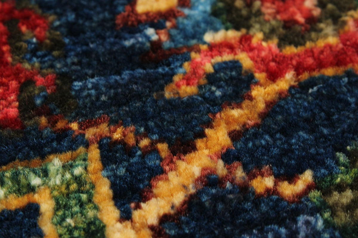 3x12 Navy and Red Turkish Anatolian Persian Runner