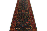 3x12 Navy and Red Turkish Anatolian Persian Runner