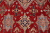 9x12 Red and Ivory Kazak Tribal Rug