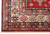 9x12 Red and Ivory Kazak Tribal Rug