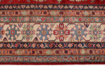 9x12 Red and Ivory Kazak Tribal Rug