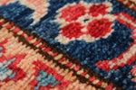 9x12 Red and Ivory Kazak Tribal Rug