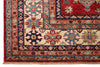 9x12 Red and Ivory Kazak Tribal Rug