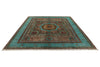 8x11 Gray and Light Blue Turkish Tribal Rug