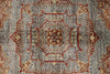 7x10 Light Brown and Multicolor Turkish Tribal Rug