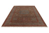 7x10 Light Brown and Multicolor Turkish Tribal Rug