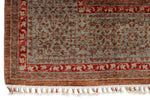 7x10 Light Brown and Multicolor Turkish Tribal Rug