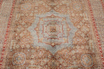 7x10 Light Brown and Multicolor Turkish Tribal Rug