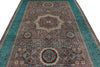 7x10 Purple and Turquoıse Turkish Tribal Rug