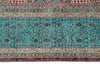 7x10 Purple and Turquoıse Turkish Tribal Rug