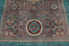 7x10 Purple and Turquoıse Turkish Tribal Rug