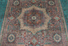 7x10 Purple and Turquoıse Turkish Tribal Rug