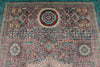 7x10 Purple and Turquoıse Turkish Tribal Rug