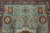 6x8 Light Blue and Gray Turkish Tribal Rug