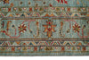 8x10 Light Blue and Multicolor Turkish Tribal Rug