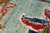 8x10 Light Blue and Multicolor Turkish Tribal Rug