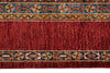 9x12 Multicolor and Red Turkish Tribal Rug