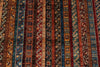 9x12 Multicolor and Red Turkish Tribal Rug