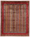 8x10 Red and Multicolor Turkish Tribal Rug