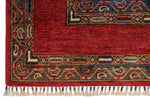 8x10 Red and Multicolor Turkish Tribal Rug