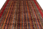 8x10 Red and Multicolor Turkish Tribal Rug