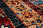 8x10 Red and Multicolor Turkish Tribal Rug