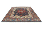 8x11 Ivory and Light Blue Persian Rug