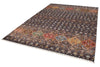 7x10 Brown and Multicolor Tribal Rug