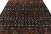 7x10 Brown and Multicolor Tribal Rug