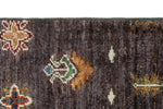 7x10 Brown and Multicolor Tribal Rug