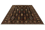 7x10 Brown and Multicolor Turkish Tribal Rug