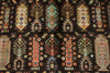 7x10 Brown and Multicolor Turkish Tribal Rug