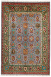 7x10 Gray and Purple Anatolian Traditional Rug